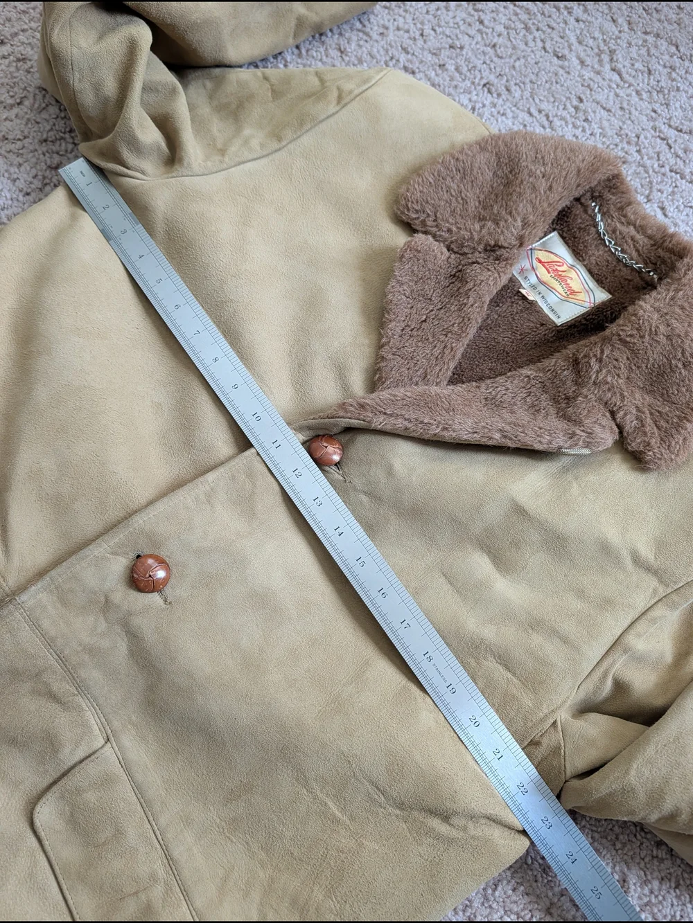 Lakeland Sportswear Mens Tan Brown Ramskin Rogue Leather Rancher Jacket Size 42